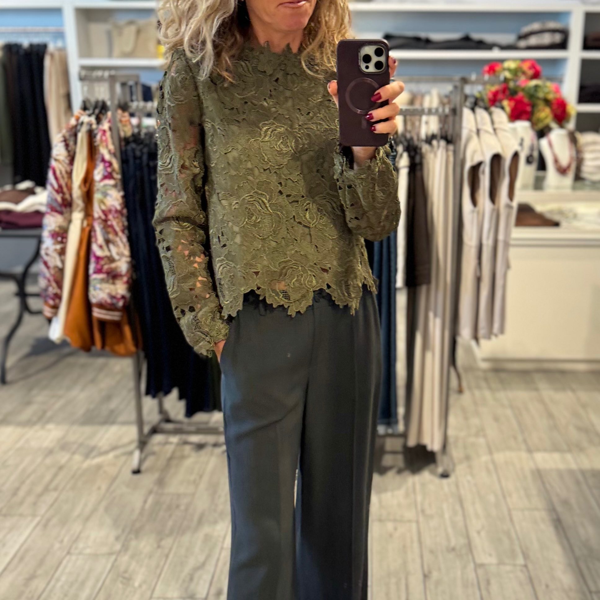 Camicia in verde