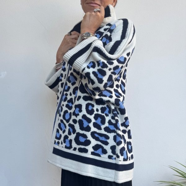 Cardigan maculato