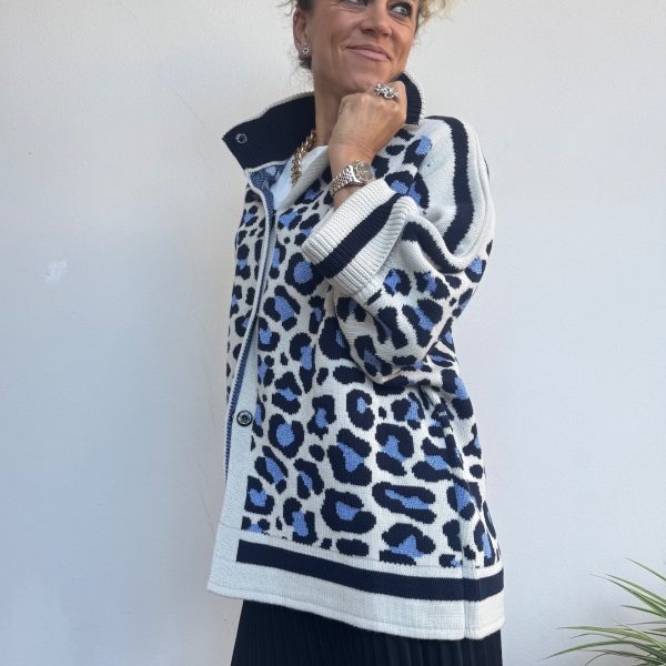 Cardigan maculato